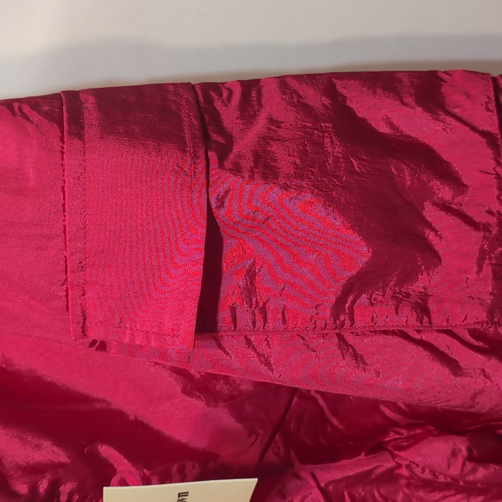 Superdown hot pink Beatrice wide leg nylon cargo pants revolve - size medium - Picture 4 of 12